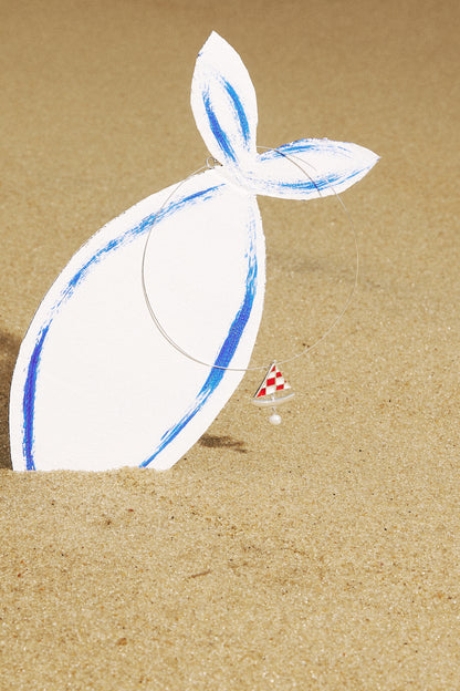 Gargantilha Veleiro - prata