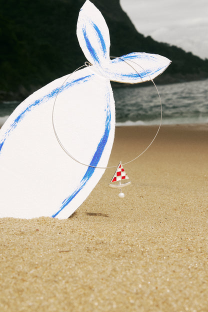 Gargantilha Veleiro - prata