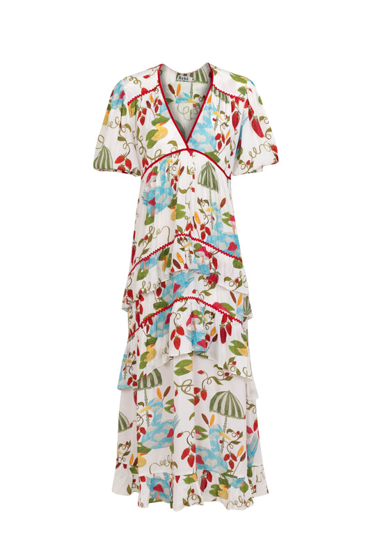 Vestido Afeto Patinhos - off