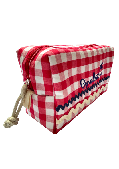 Nécessaire Mabô - vichy vermelho