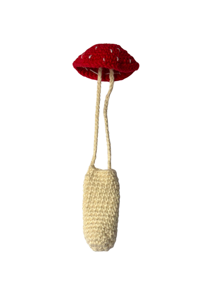 Porta Batom Crochê - cogumelo