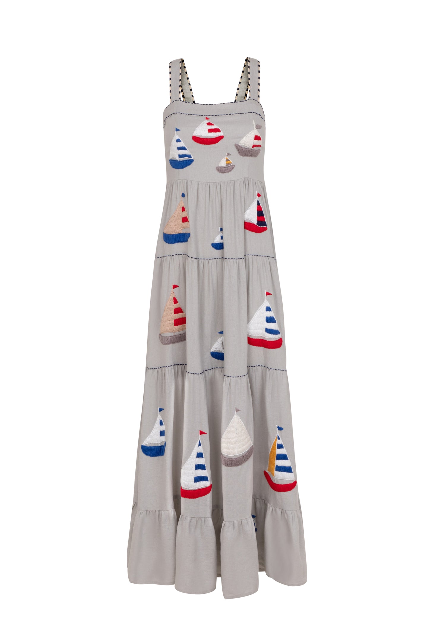 Vestido Amanda Barcos - cinza