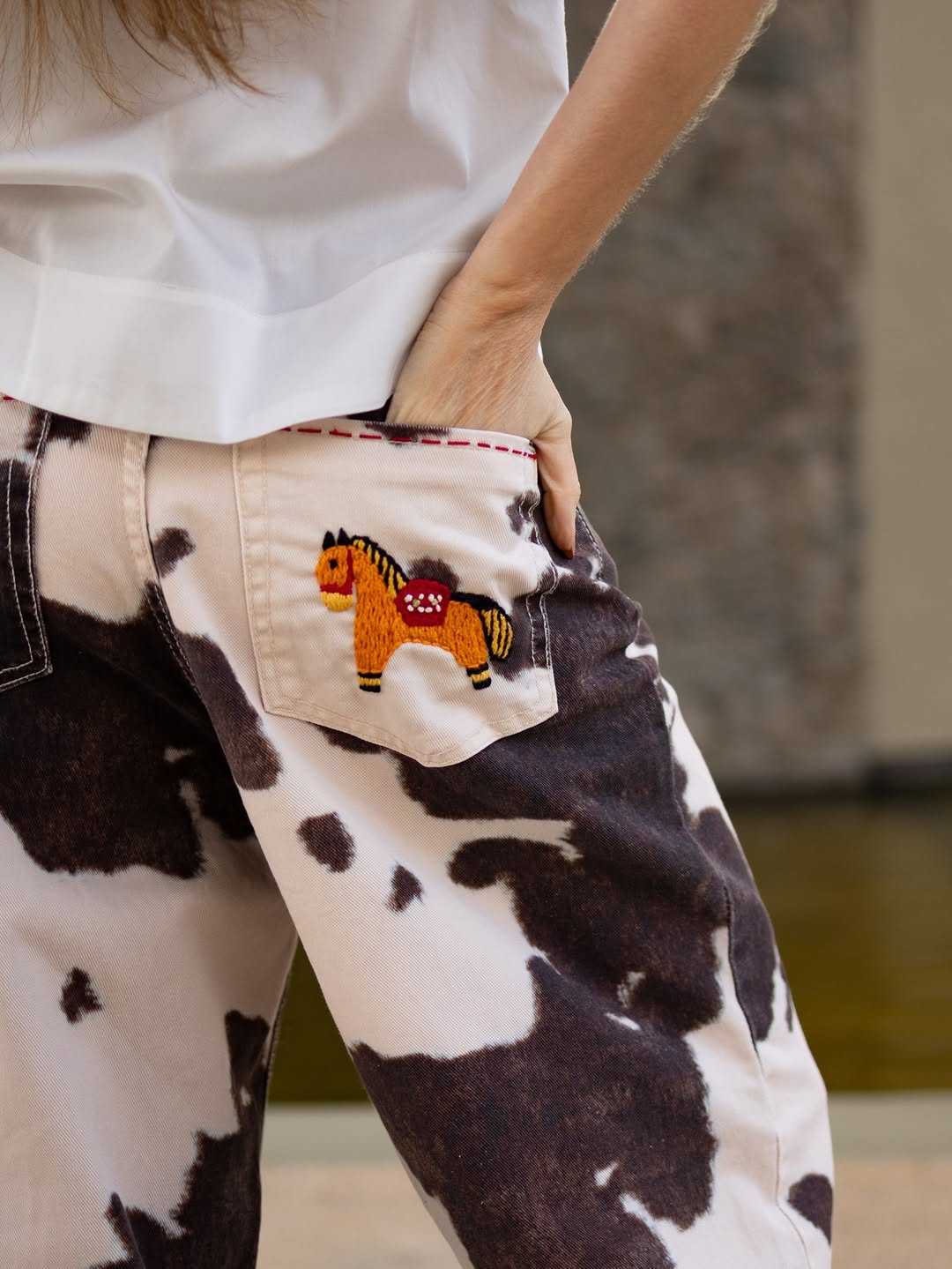 Calça Rancho - cowprint