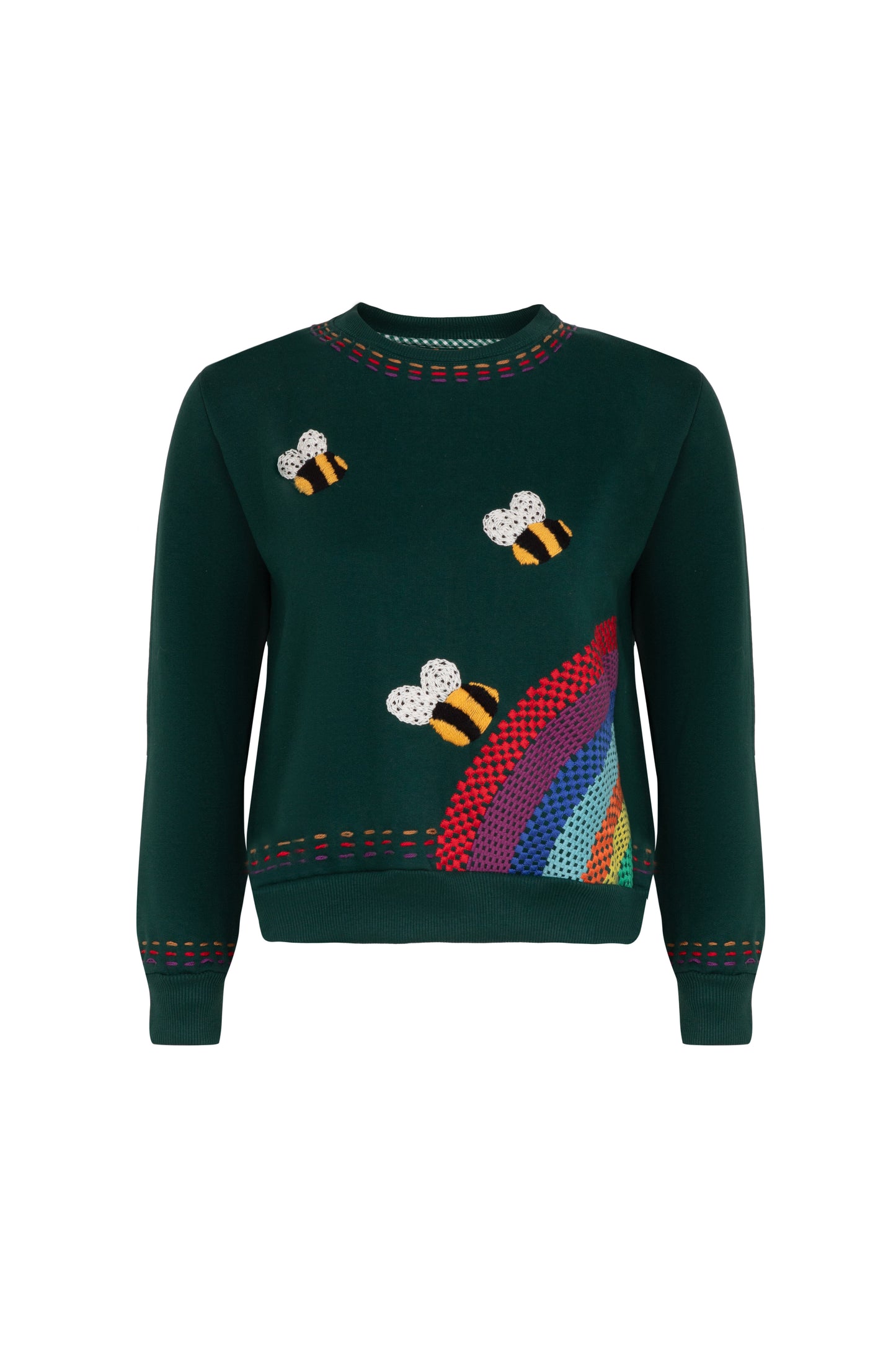 Conjunto Moletom Felicidade - verde