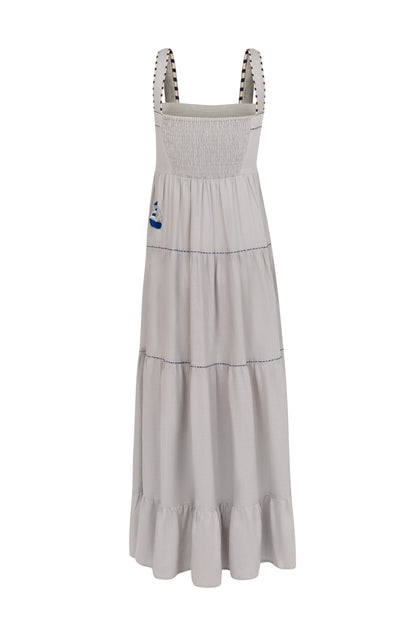 Vestido Amanda Barcos - cinza