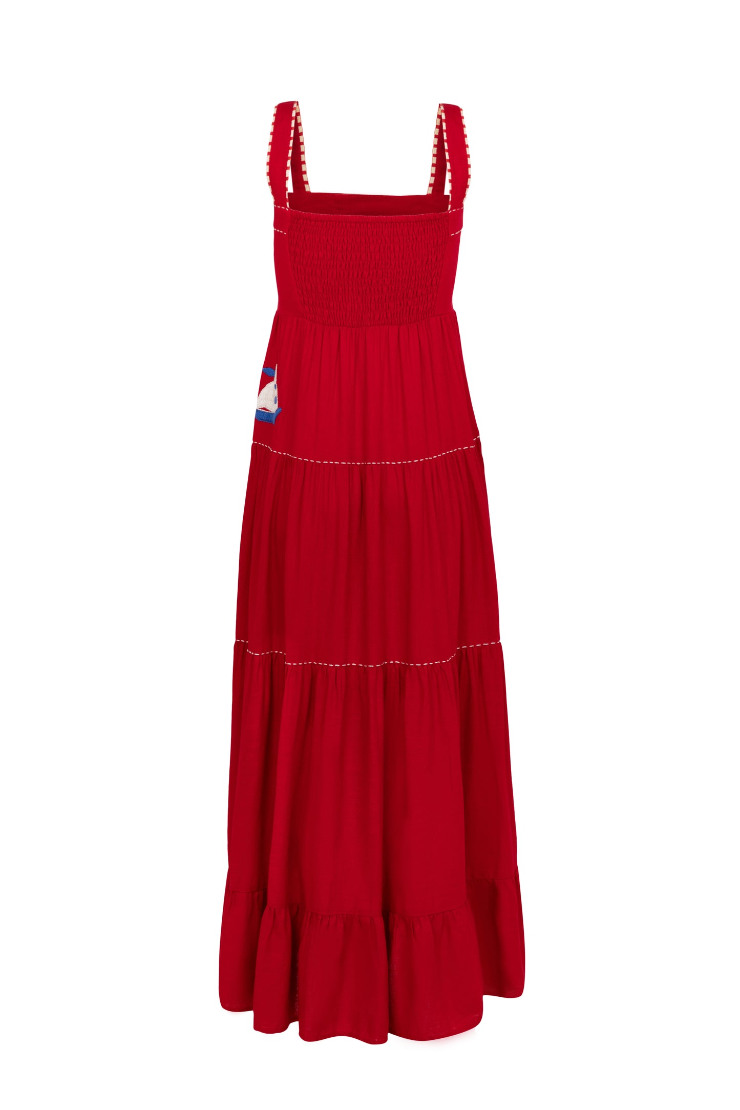 Vestido Amanda Barcos - vermelho