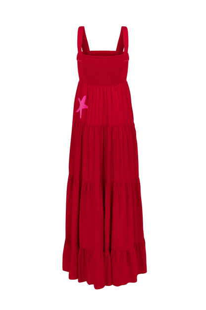 Vestido Amanda Estrela do Mar - vermelho