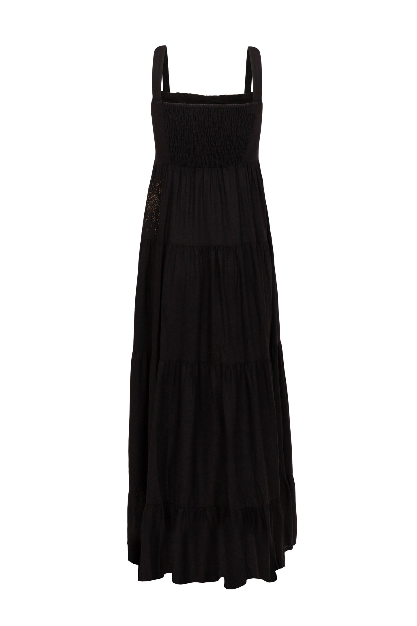 Vestido Amanda Caranguejo Lurex - preto