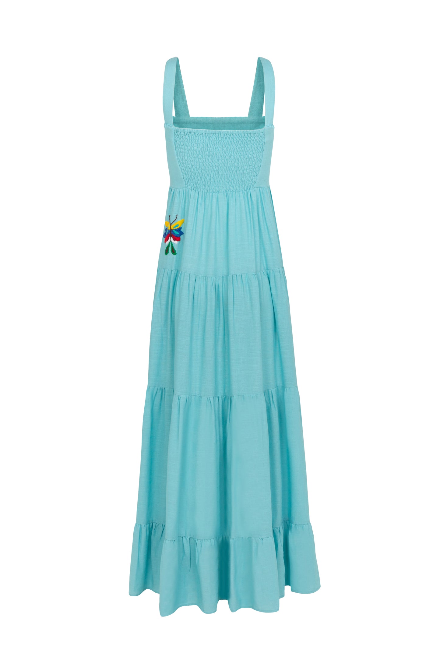 Vestido Amanda Borboleta - turquesa