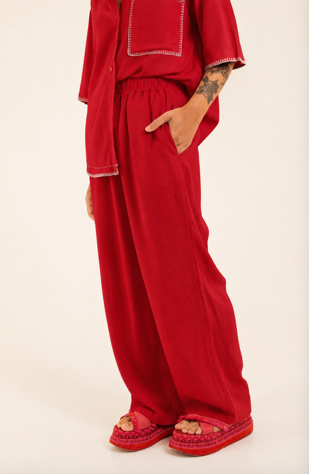 Calça Aconchego - vermelho