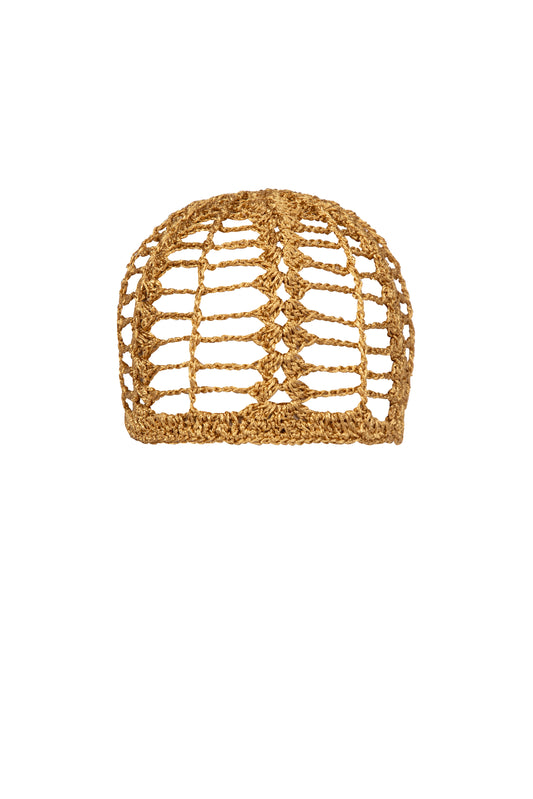 Touca de Crochê - dourado