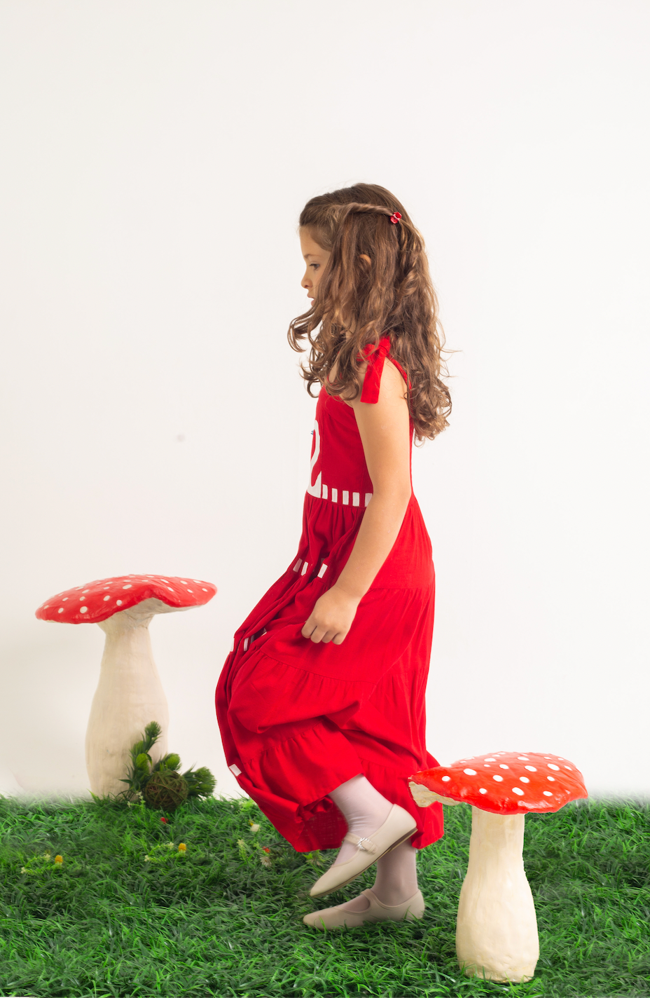 Vestido Amanda Cisne Mini - vermelho