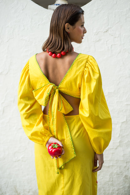 Vestido Luz Tomates - amarelo