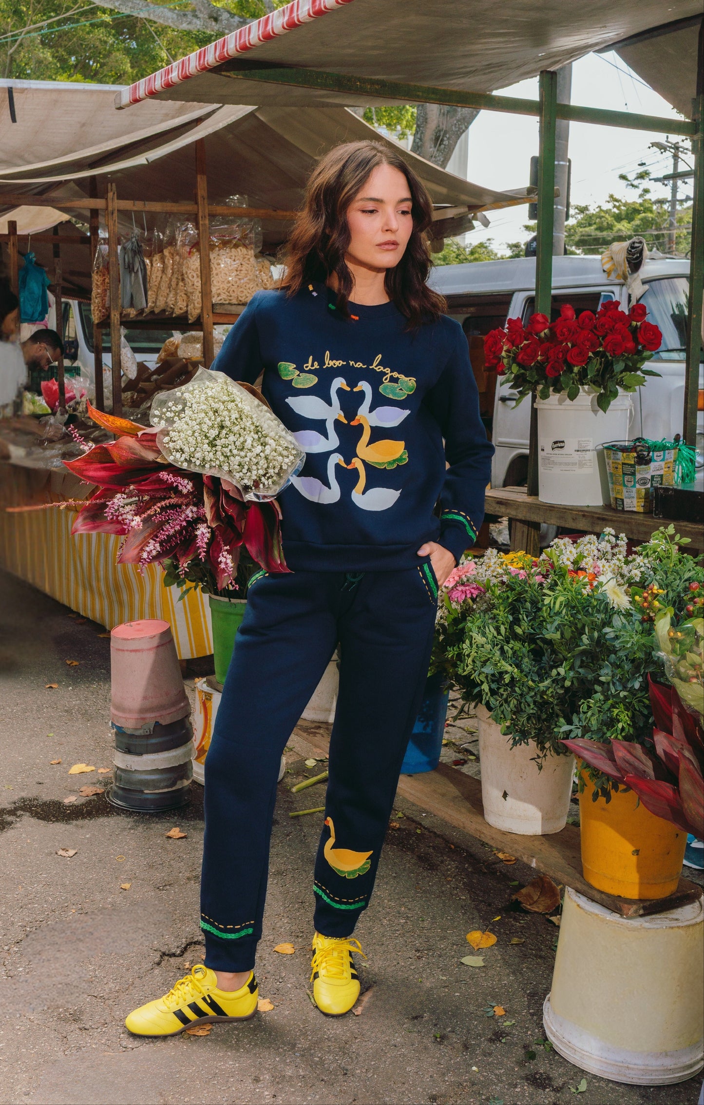 Conjunto Moletom De Boa Na Lagoa - marinho