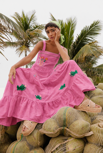Vestido Amanda Nostalgia - rosa