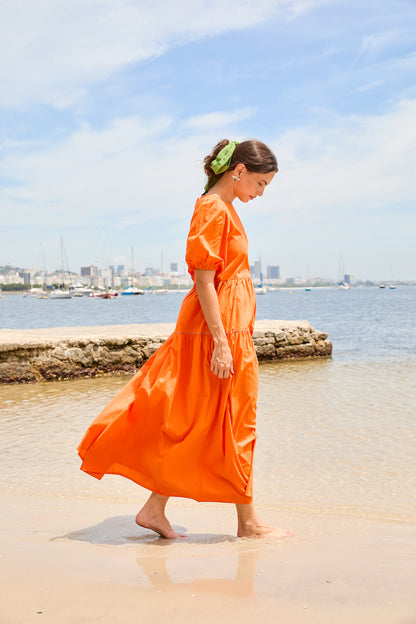 Vestido Coração - coral