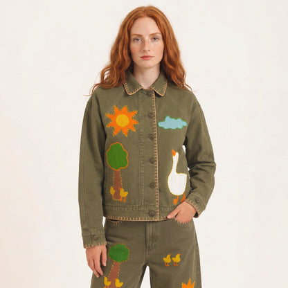 Jaqueta Entre Árvores - verde militar
