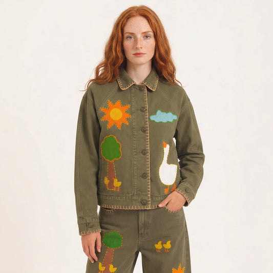 Jaqueta Entre Árvores - verde militar