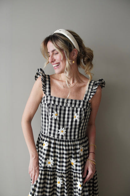 Vestido Amanda Margaridas - vichy vintage