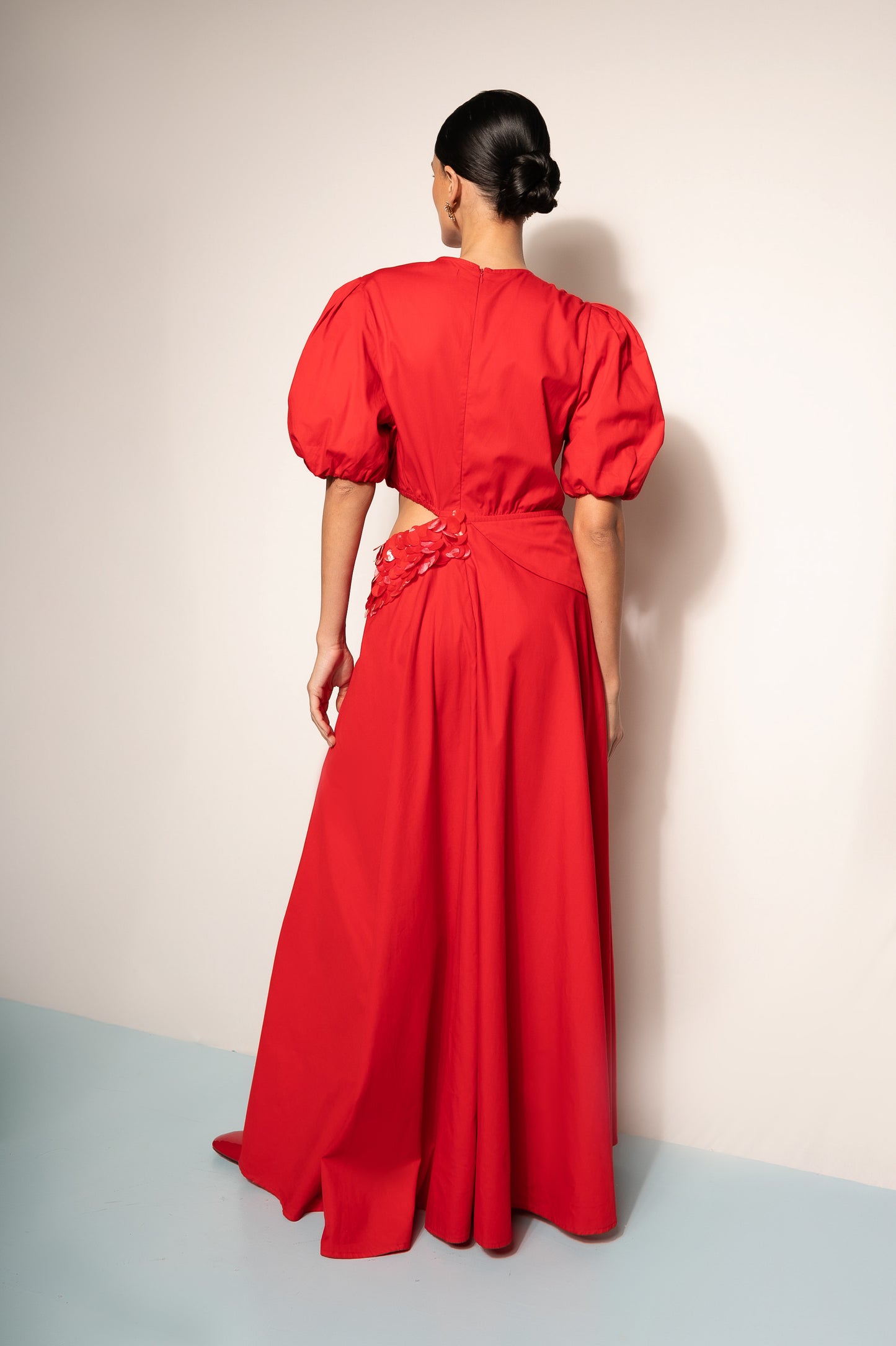 Vestido Harmonia Paetês - vermelho