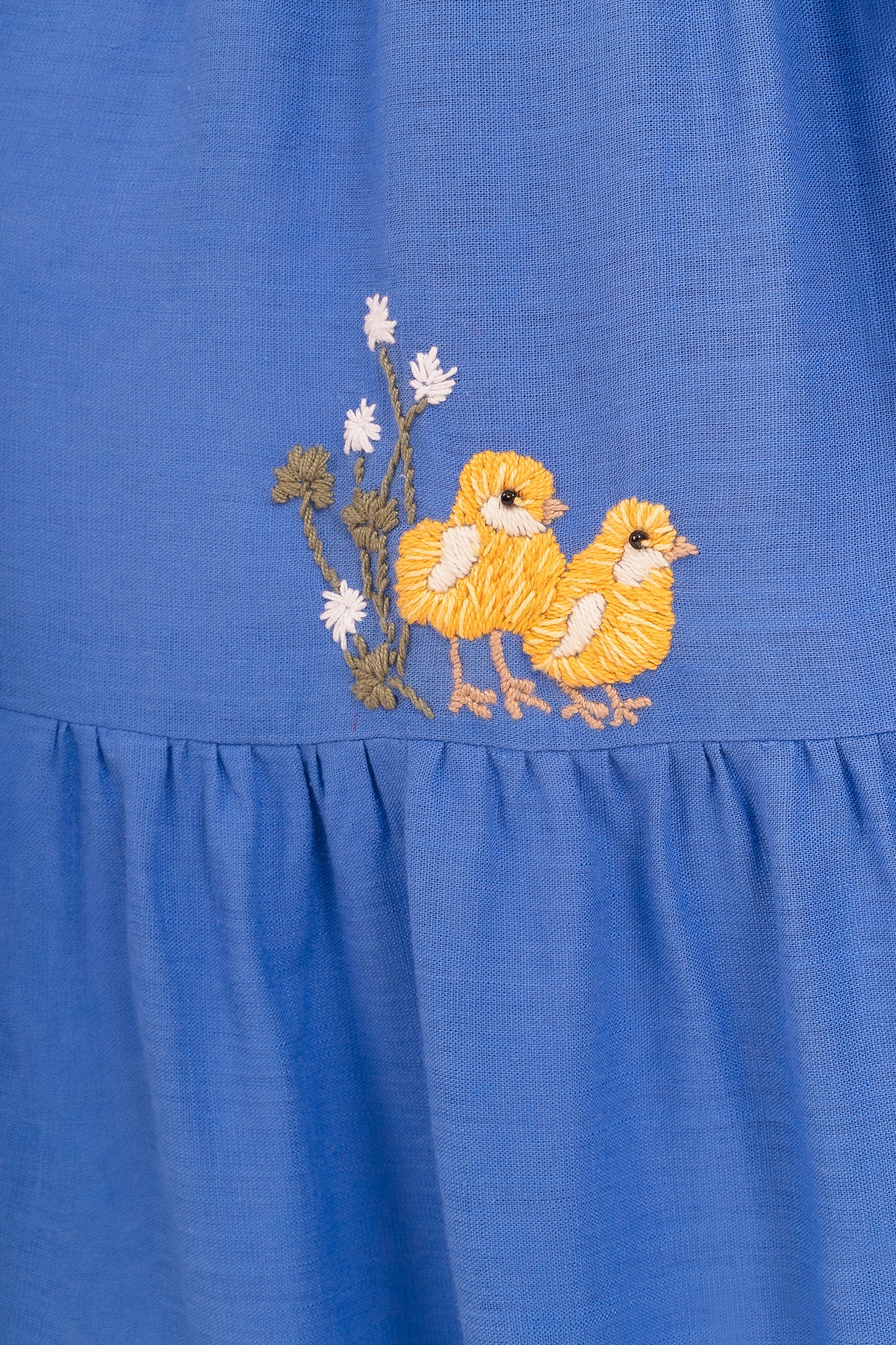 Vestido Amanda Cavalinhos - azul médio