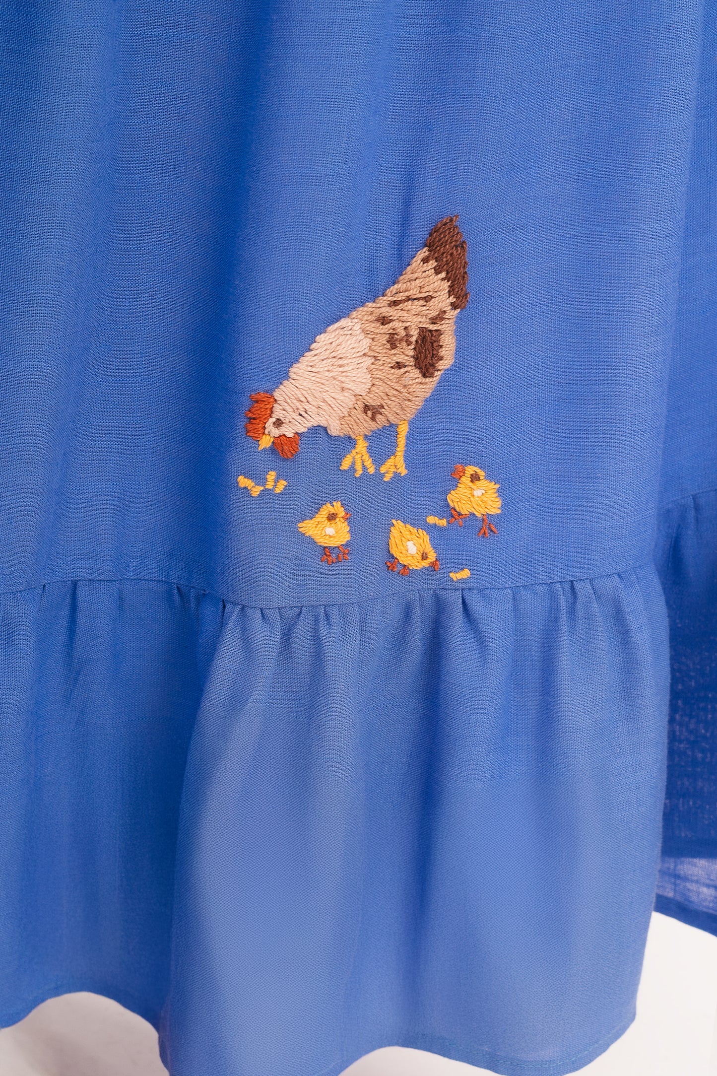 Vestido Amanda Cavalinhos - azul médio