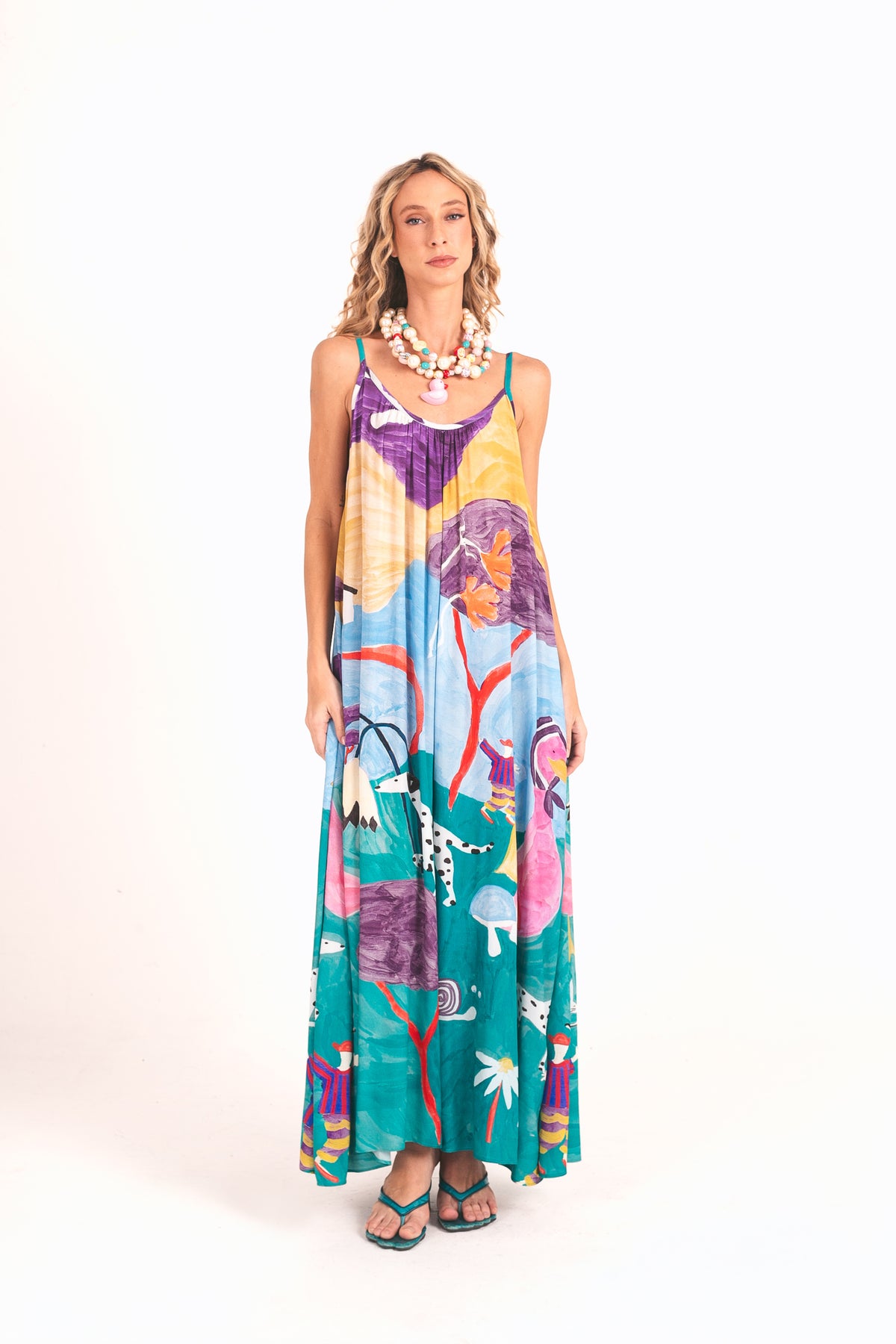 Vestido Movimento Recanto - roxo