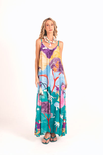 Vestido Movimento Recanto - roxo