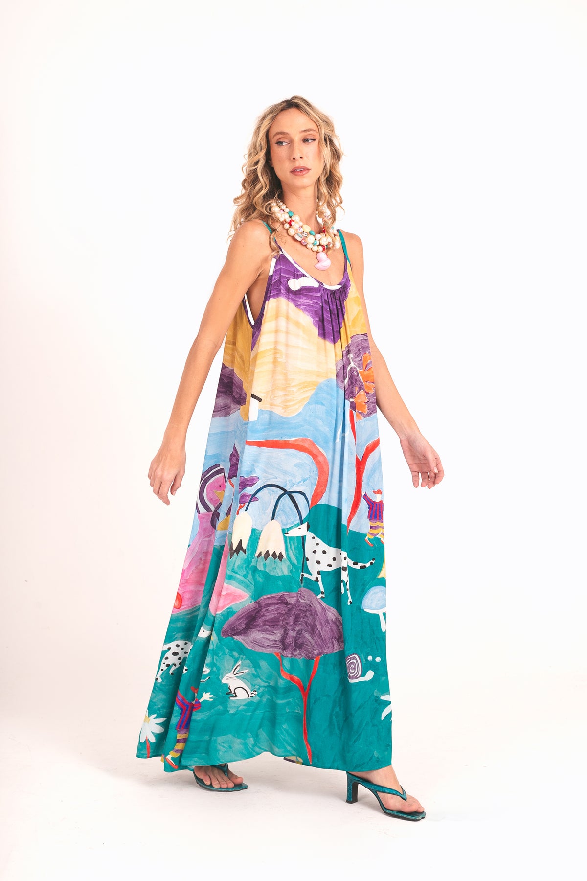 Vestido Movimento Recanto - roxo