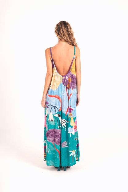 Vestido Movimento Recanto - roxo