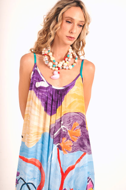Vestido Movimento Recanto - roxo