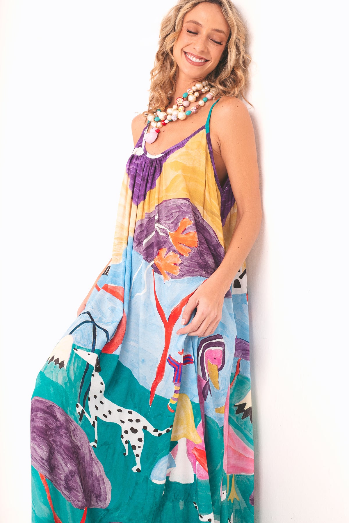 Vestido Movimento Recanto - roxo