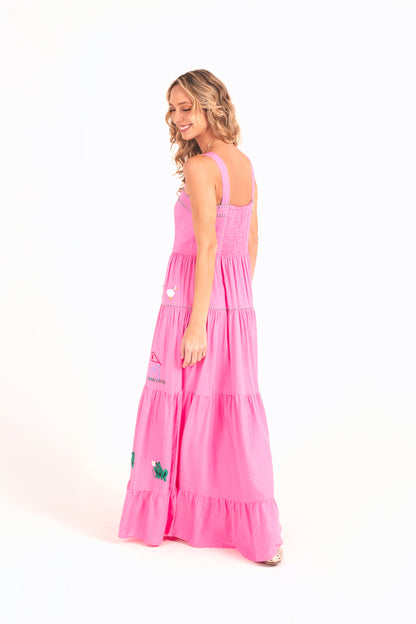Vestido Amanda Nostalgia - rosa