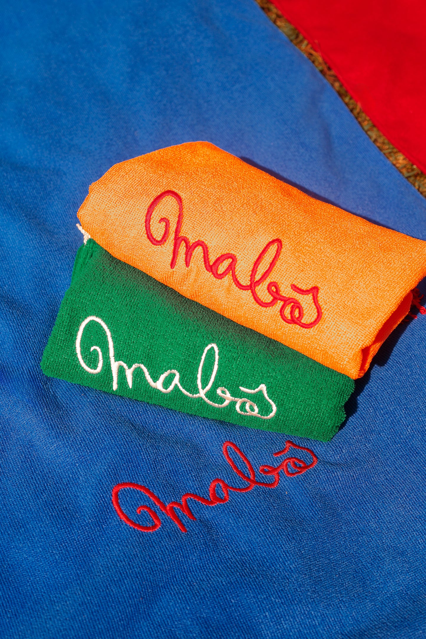 Toalha Mabô - laranja/vermelho