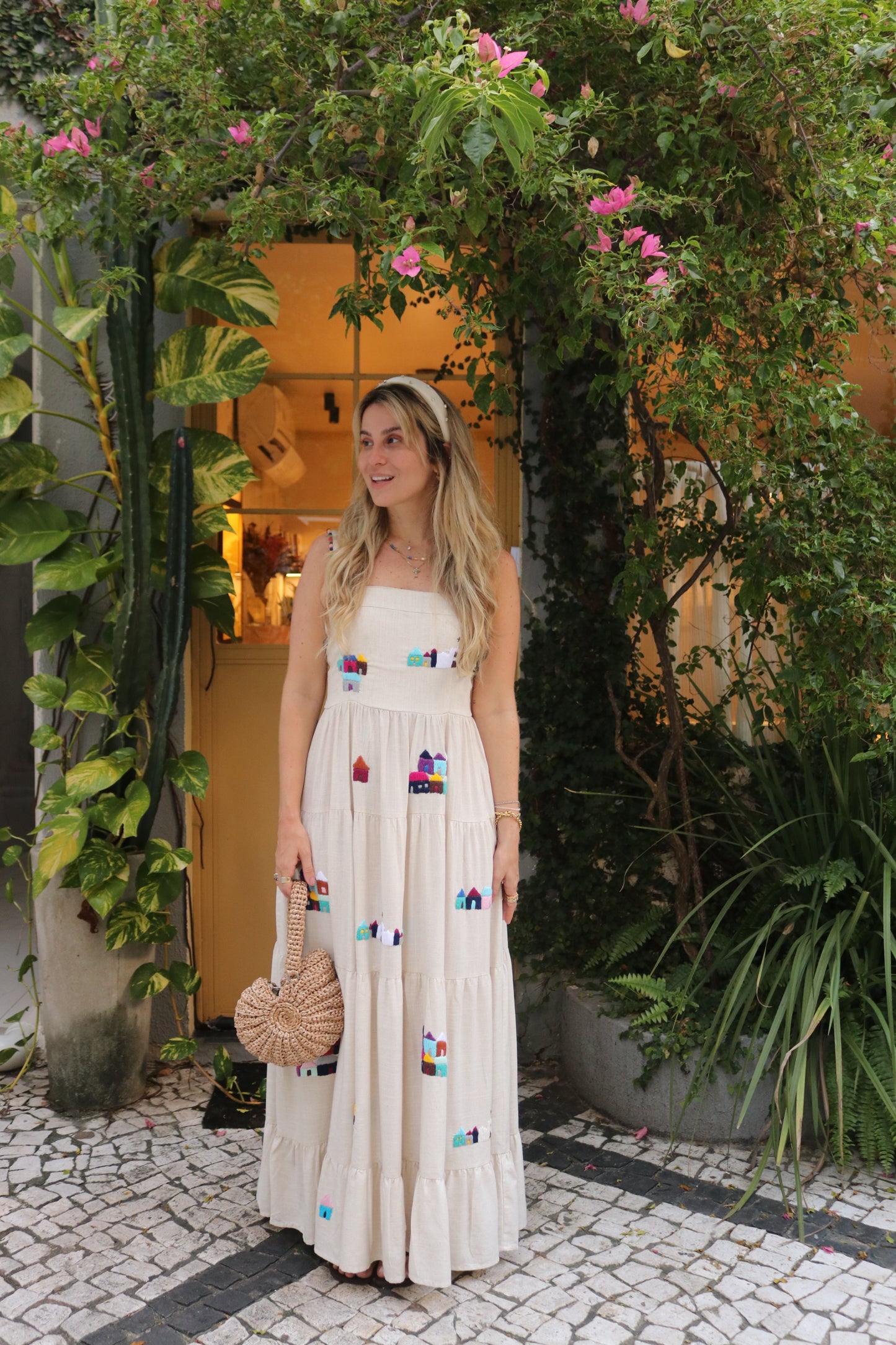 Vestido Amanda Trancoso - cru