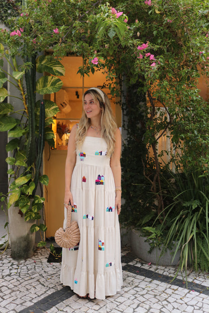 Vestido Amanda Trancoso - cru