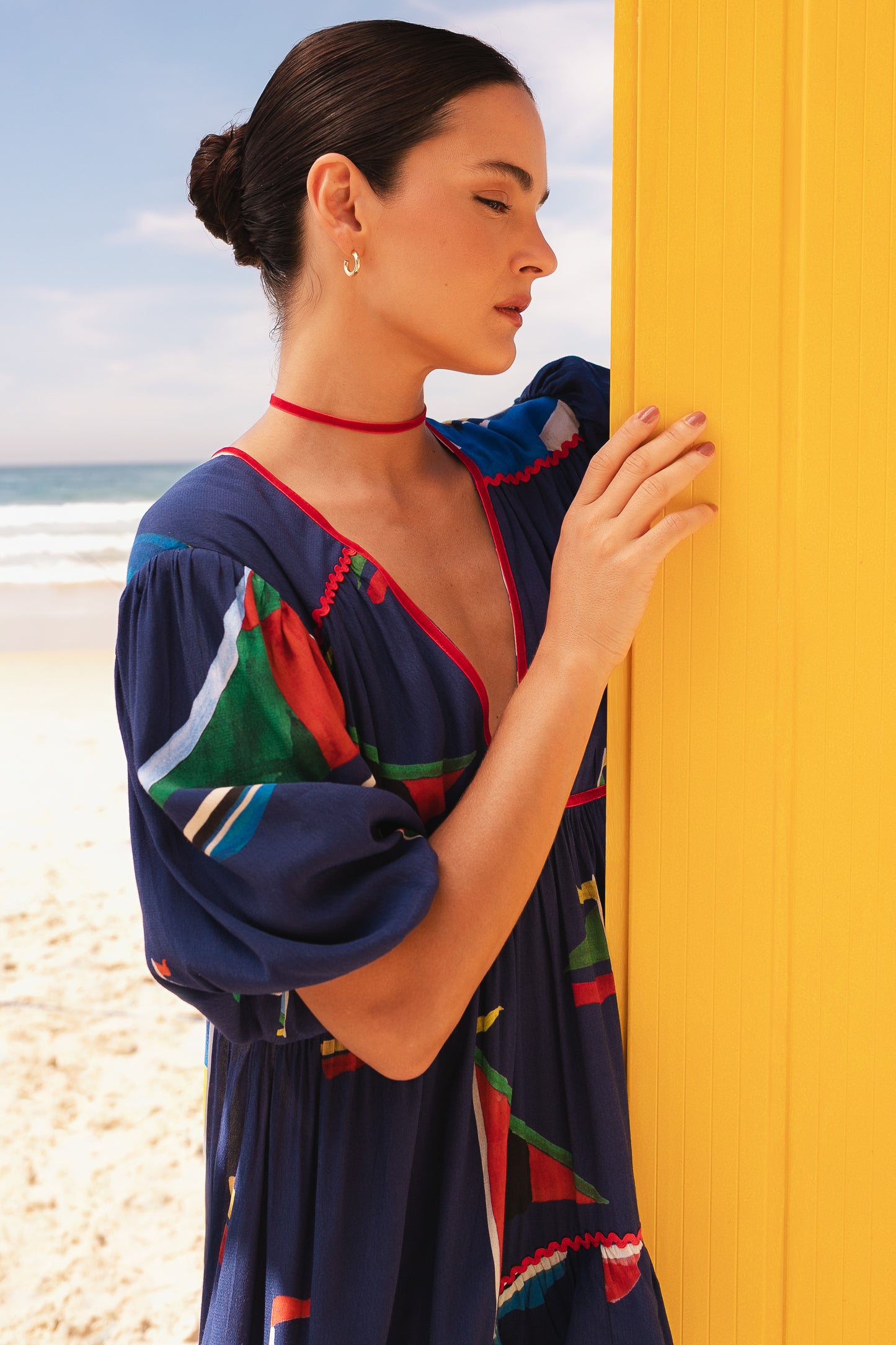 Vestido Afeto Itacaré - marinho