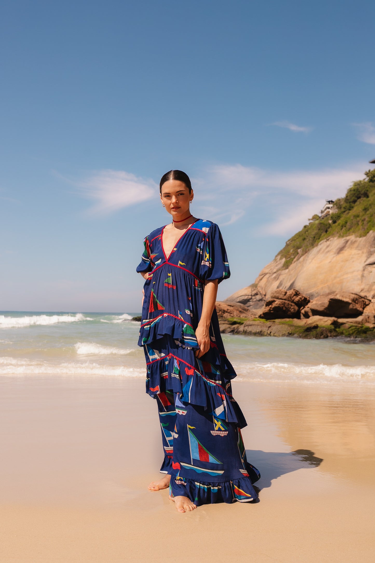 Vestido Afeto Itacaré - marinho