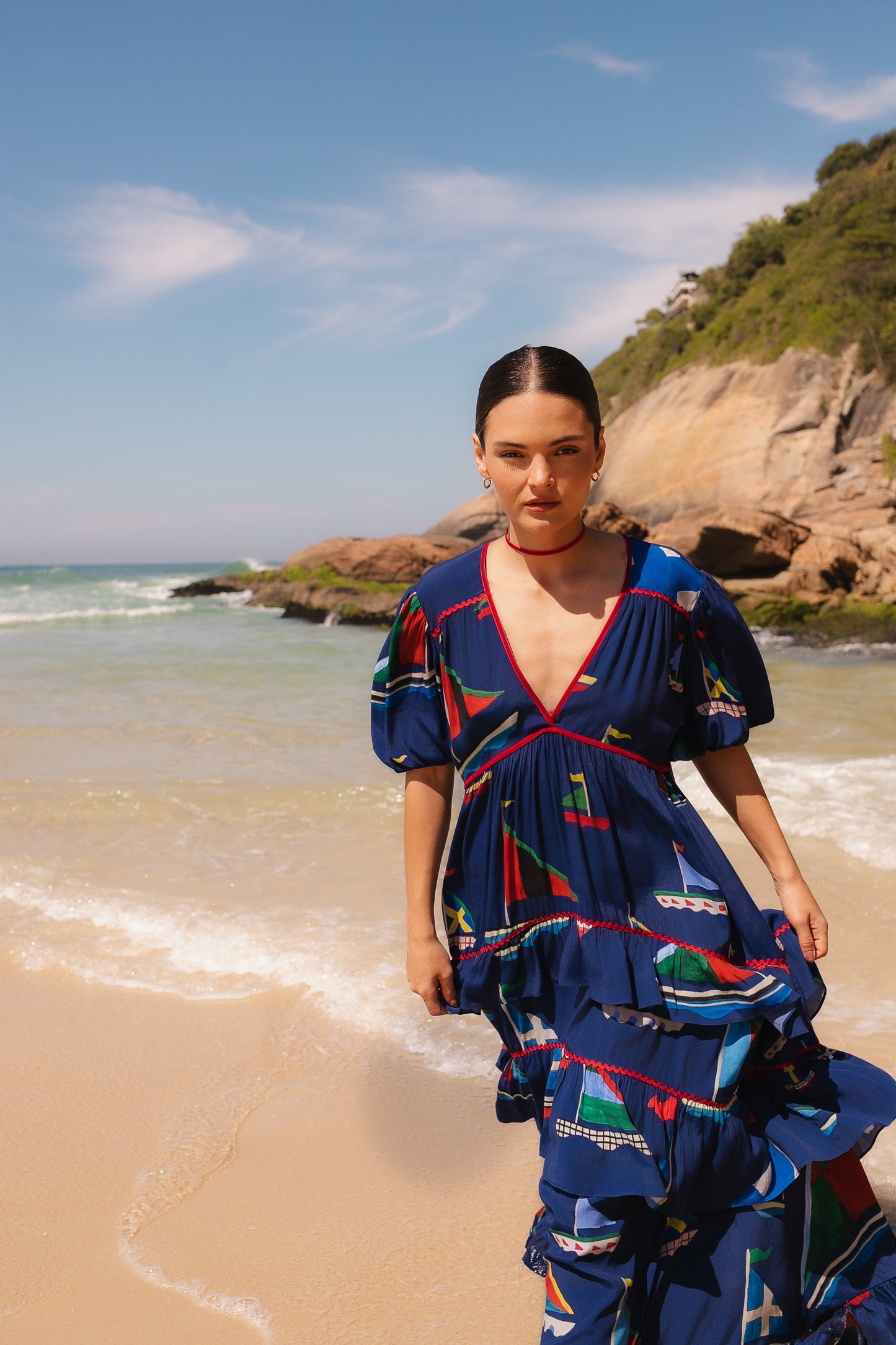 Vestido Afeto Itacaré - marinho