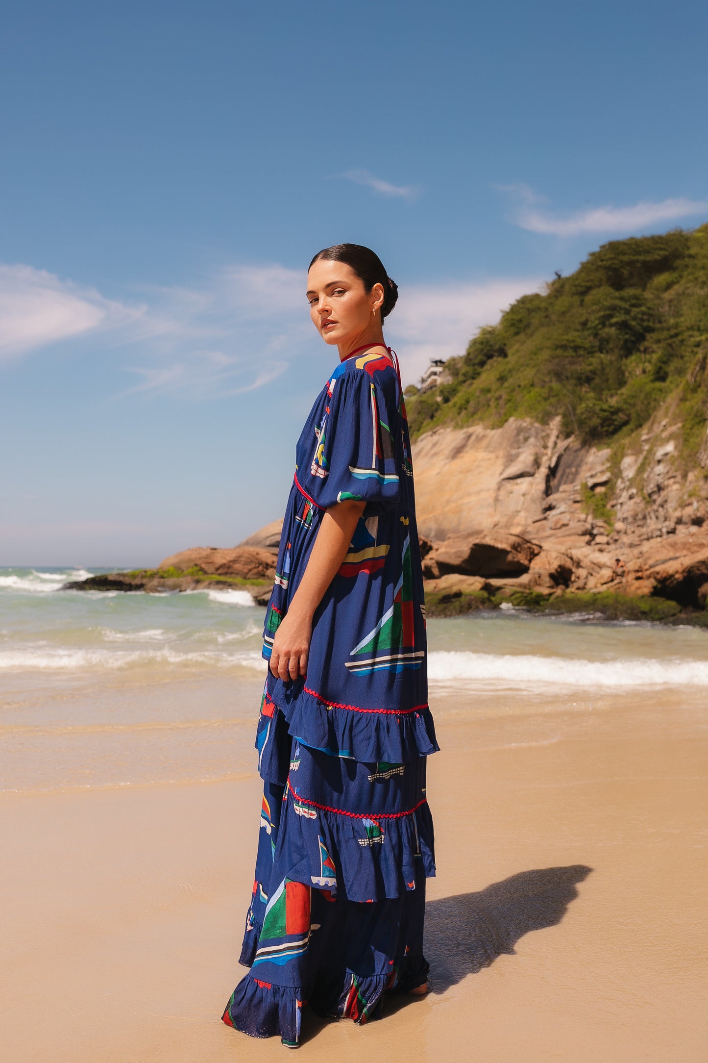 Vestido Afeto Itacaré - marinho