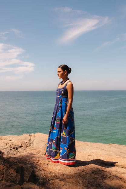 Vestido Angra - azul