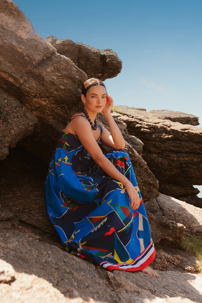 Vestido Angra - azul