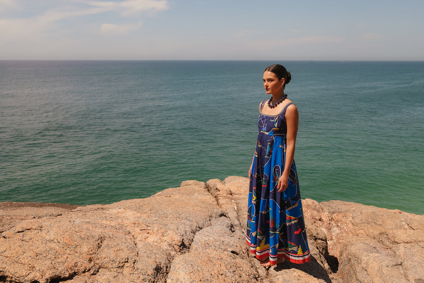 Vestido Angra - azul