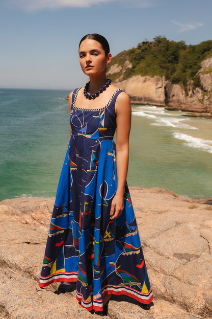 Vestido Angra - azul