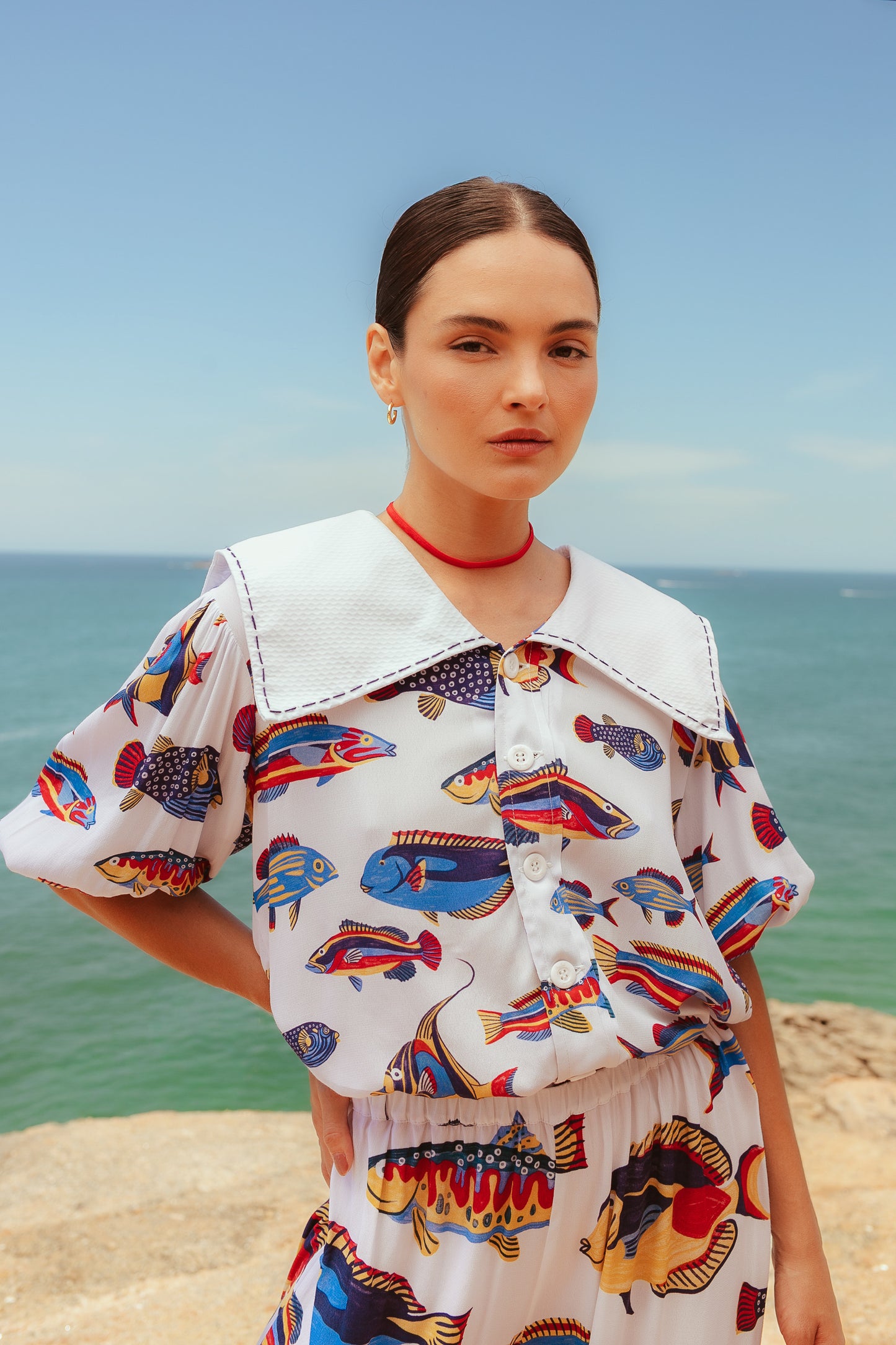 Camisa Marinheiro Búzios - branco