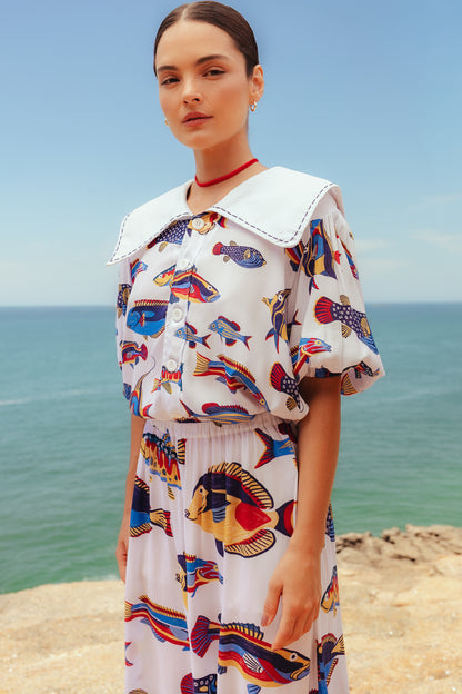 Camisa Marinheiro Búzios - branco