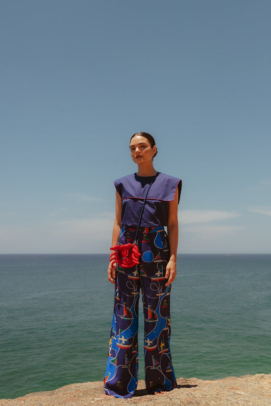 Calça Chica Caraíva - azul