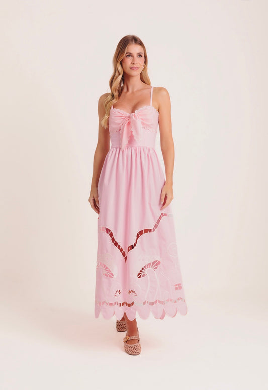 Vestido Amanita - rosa/off-white