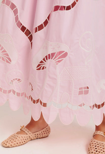 Vestido Amanita - rosa/off-white