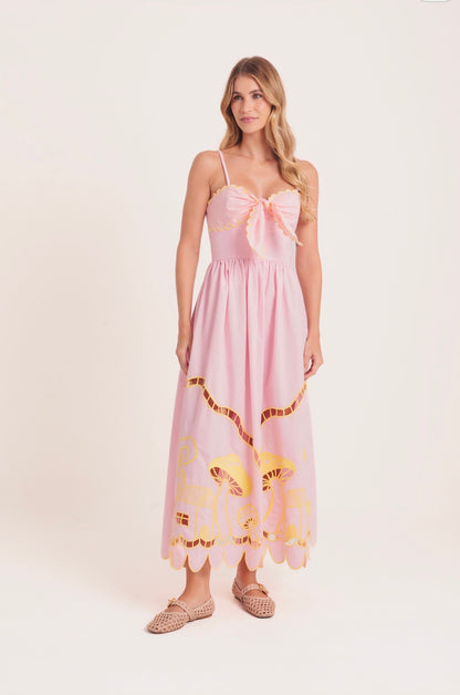 Vestido Amanita - rosa/amarelo